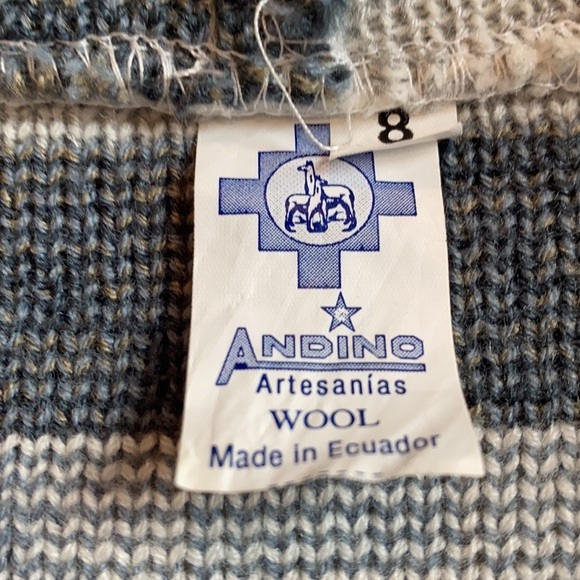 ANDINGS Artesani llamas Wool Full zip hoodie (8 boys) - Picture 3 of 5